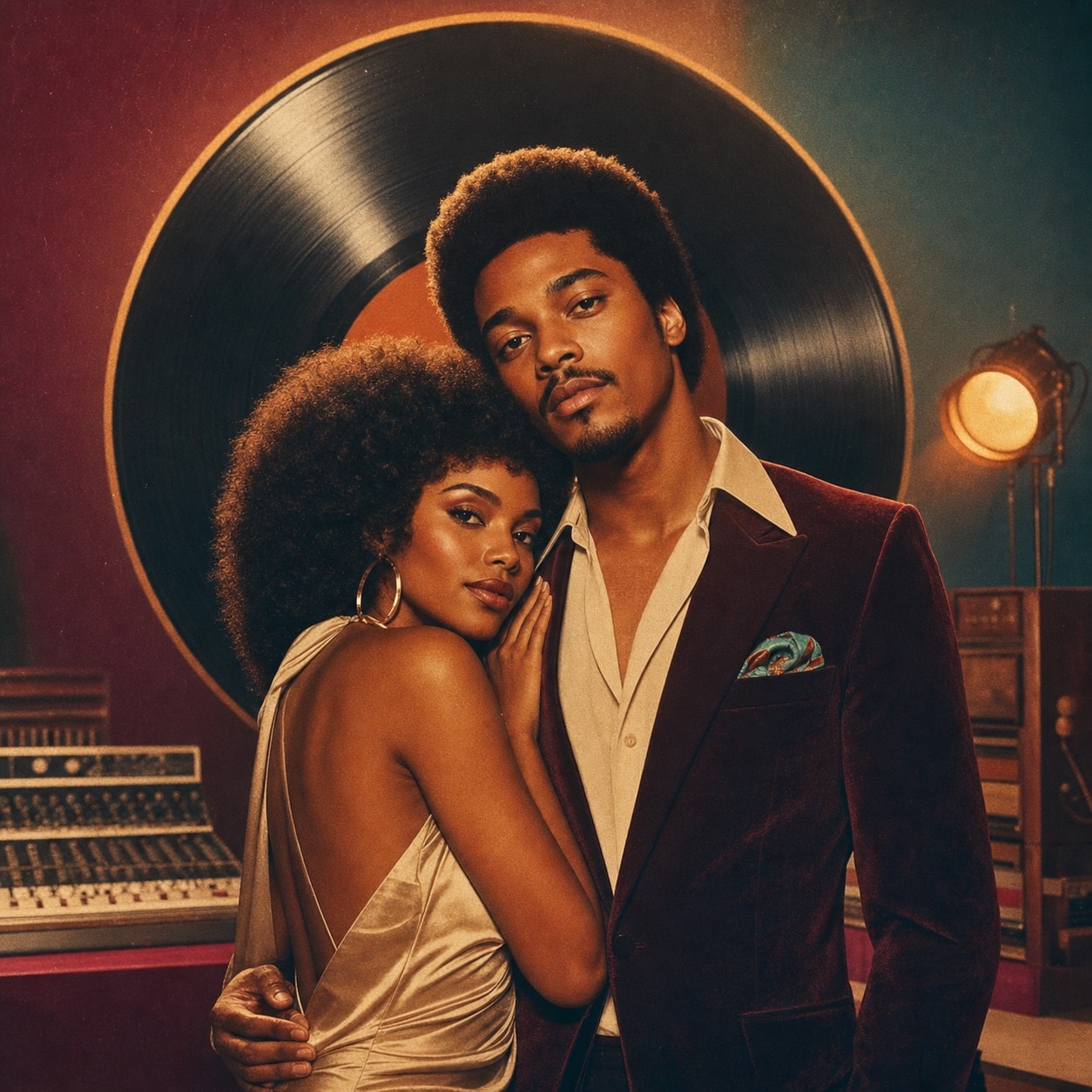 Love on Vinyl AI portrait example
