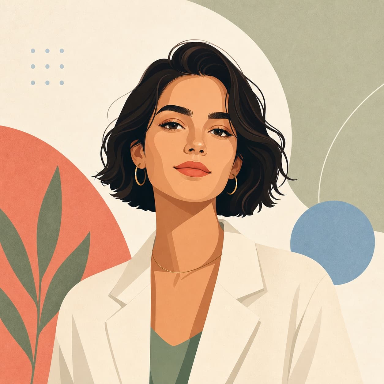 A clean modern portrait that actually belongs on products.