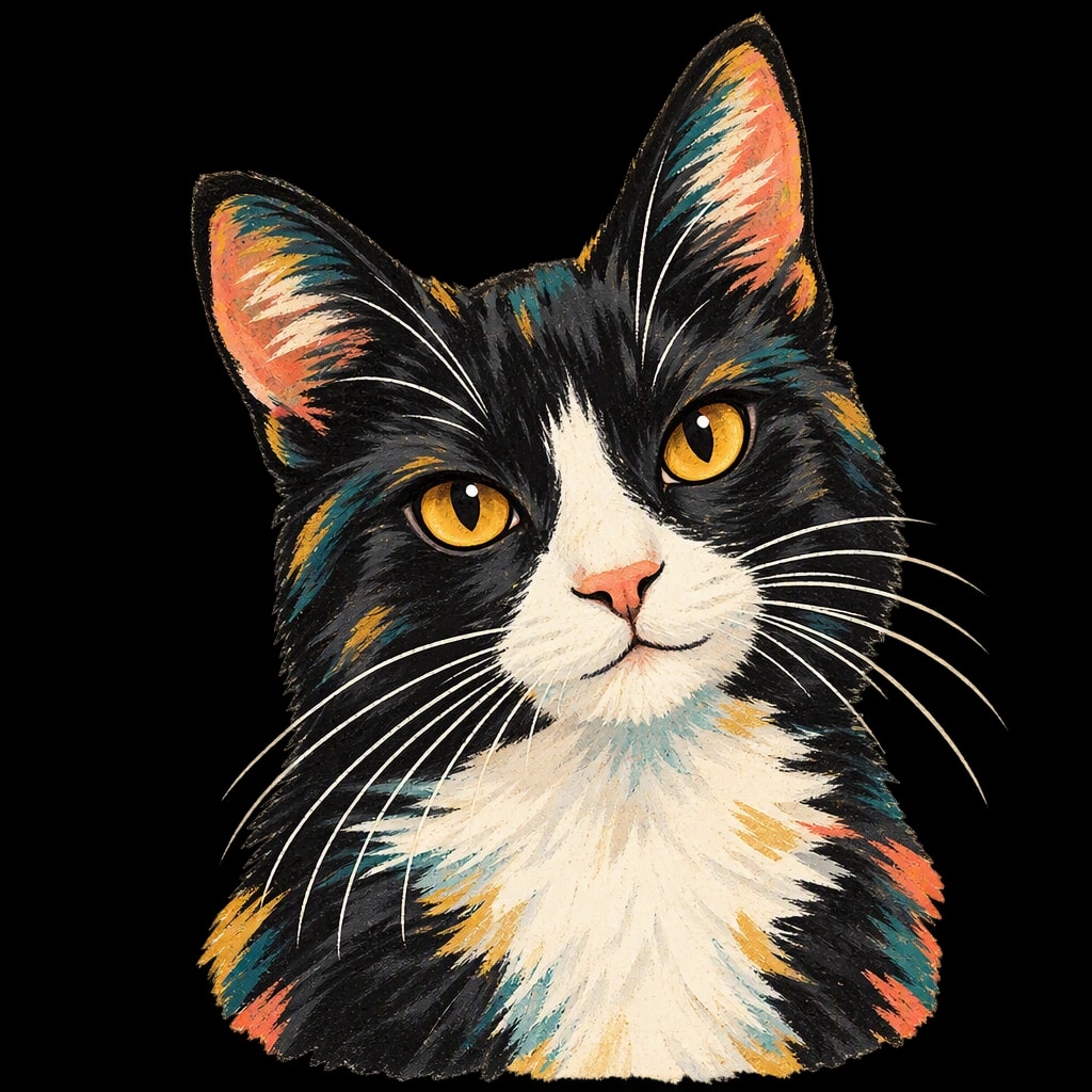 Retro Pop Pet AI portrait example