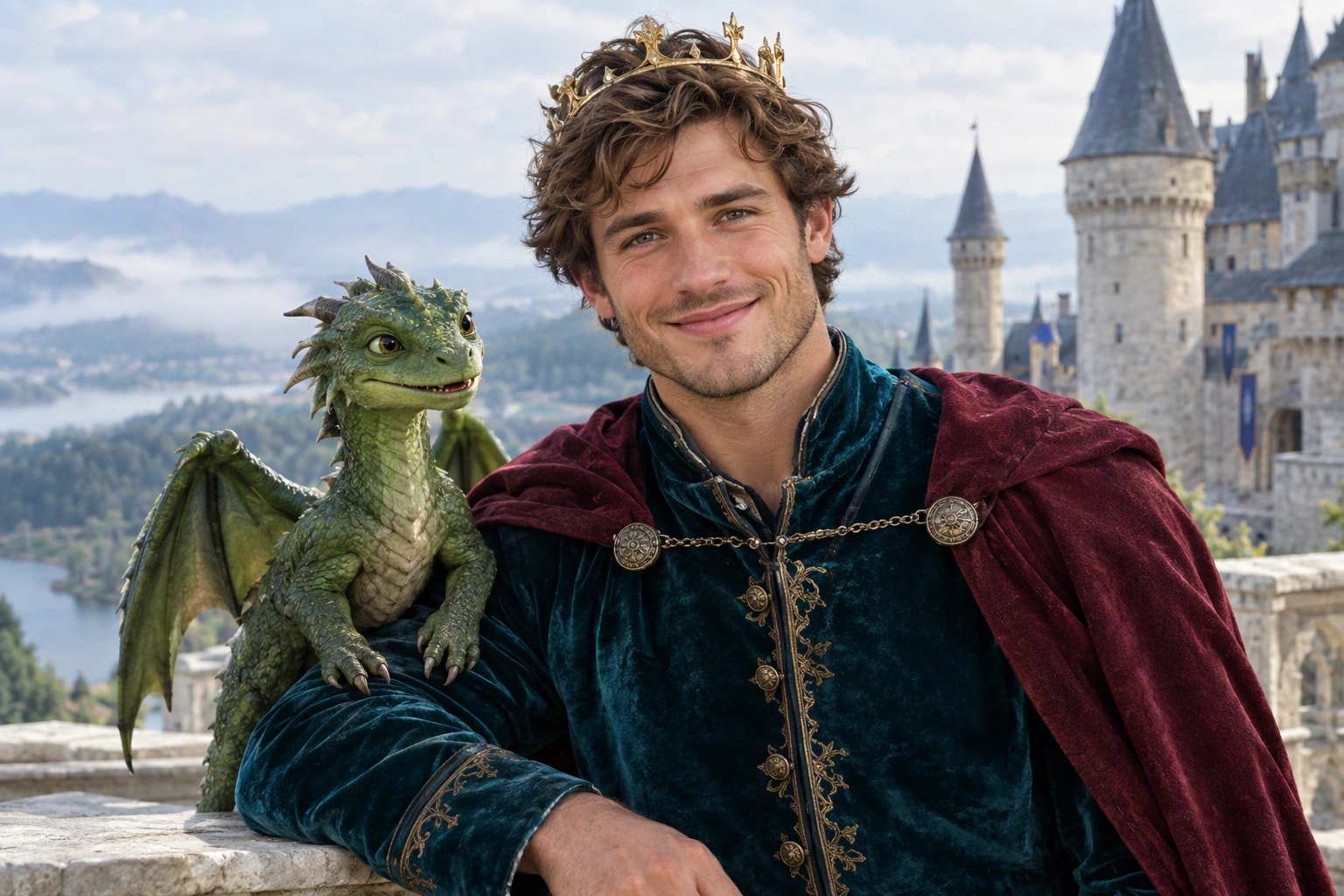 Storybook Prince AI portrait example