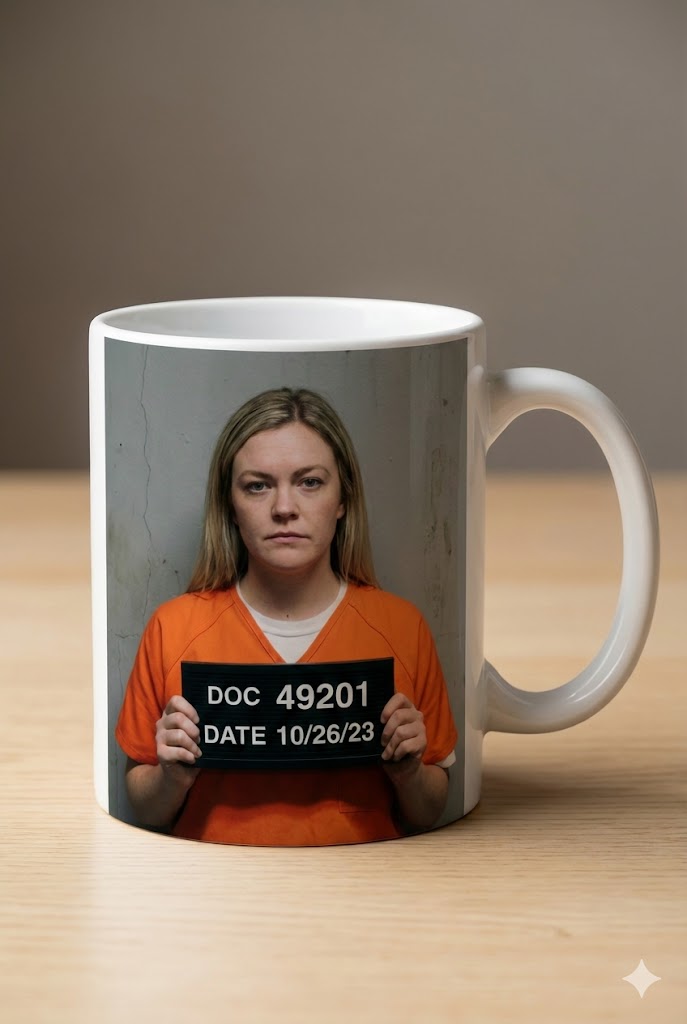 Custom product mockup showing AI cartoon art on a t-shirt and mug - 2.mug_mugshot.jpeg